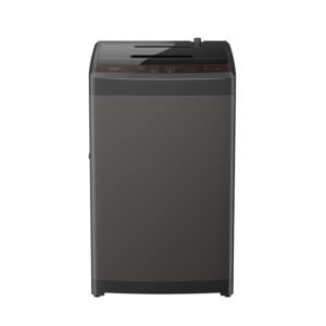 Haier 8 Kg 5 Star Fully Automatic Top Load Washing Machine with Oceanus Wave Drum, Magic Filter, 8 Wash Programs (HWM80-AE, Titanium Grey, Stainless Steel Drum, 15 Mins Quick Wash)