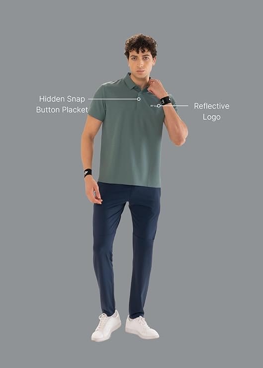 STRCH Nylon Edgecraft Performance Polo T-Shirt - Image 3
