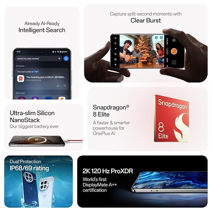 OnePlus 13 | Smarter with OnePlus AI | Lifetime Display Warranty (12GB RAM, 256GB Storage Midnight Ocean) - Image 4