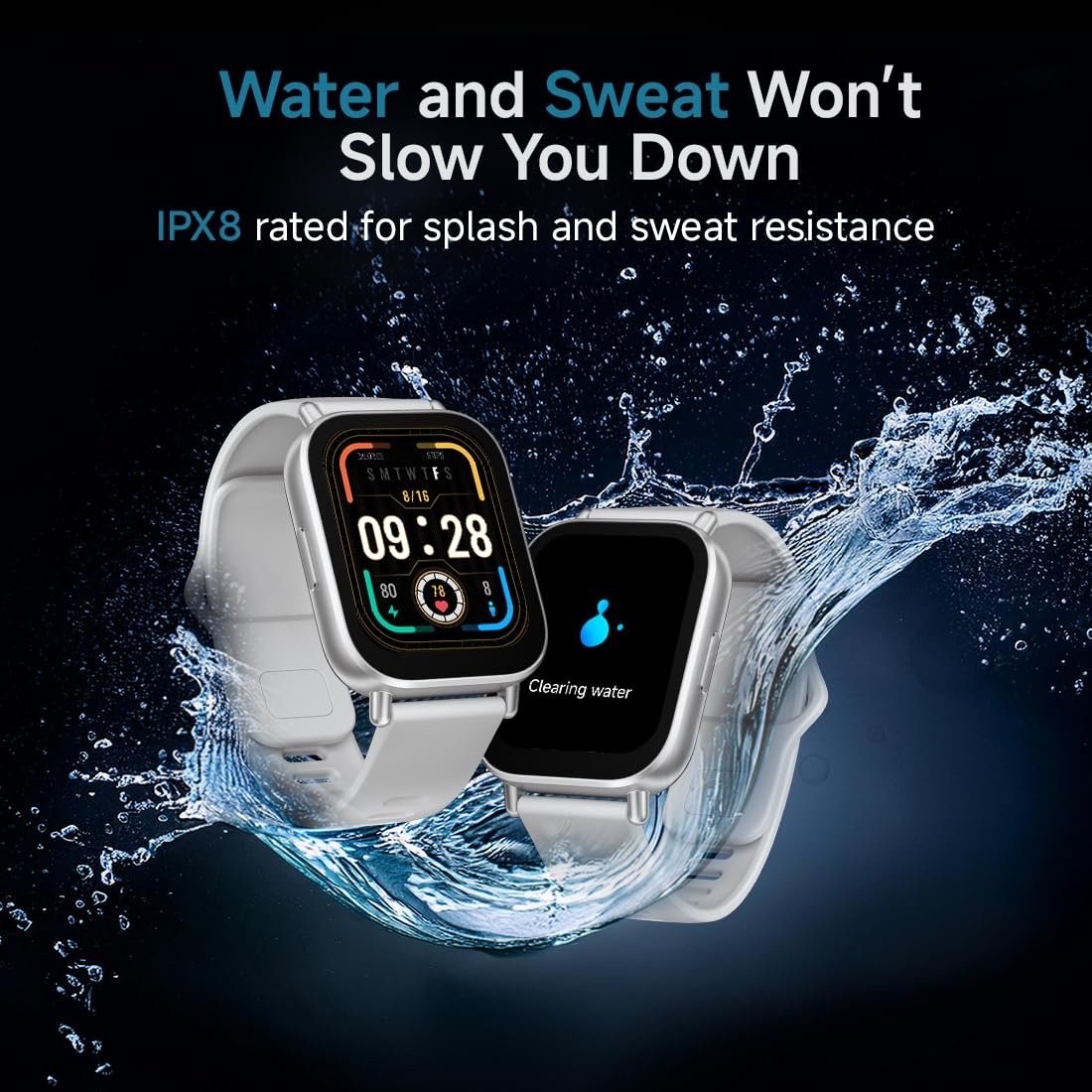 Redmi Watch 5 Active BT Calling with 3mic ENC|2" HD Screen|HyperOS connectivity|Metal body|18 days of Battery Life|200+ Watch Faces|IPX8 rating|140+ Sports Modes|Heart Rate,Period Cycle Monitor|Silver - Image 6