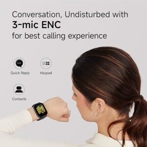 Redmi Watch 5 Active BT Calling with 3mic ENC|2″ HD Screen|HyperOS connectivity|Metal body|18 days of Battery Life|200+ Watch Faces|IPX8 rating|140+ Sports Modes|Heart Rate,Period Cycle Monitor|Silver