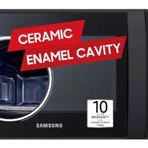 Samsung 21 L, Convection Microwave Oven (CE73JD-B1/XTL, Black, Various Cooking Modes, Pre heat, Eco Mode, Power Defrost, Auto Cook, Wire Rack, Ceramic Enamel Cavity with 10 year warranty)